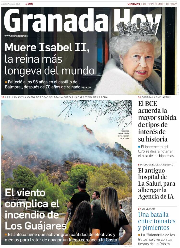 Portada de Granada Hoy (España)