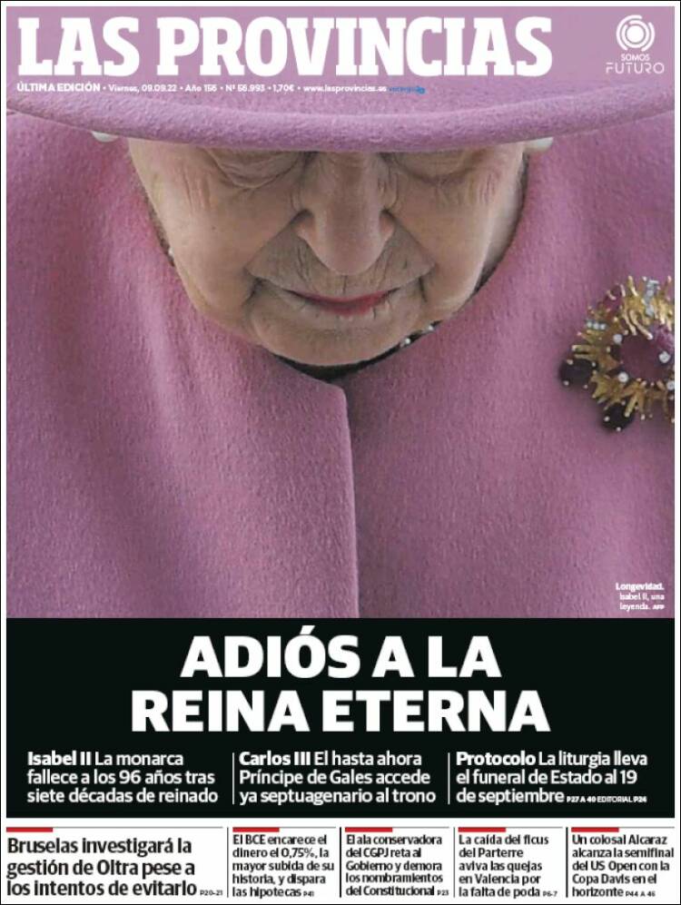 Portada de Las Provincias (Spain)