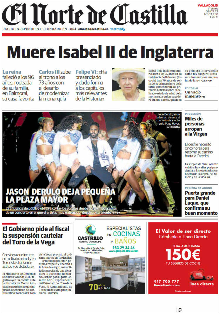 Portada de Norte de Castilla - Valladolid (Spain)