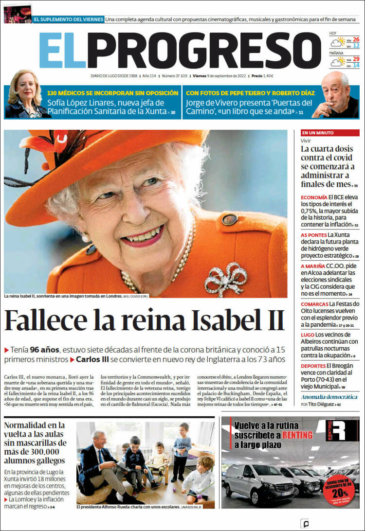 Portada de El Progreso (Spain)