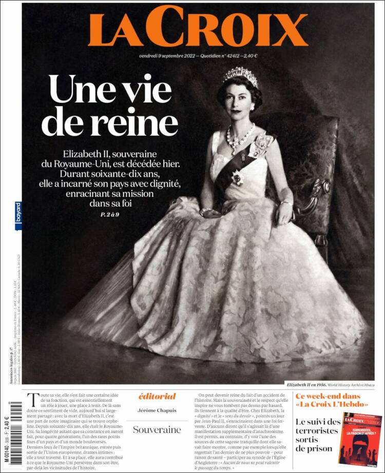 Portada de La Croix (Francia)
