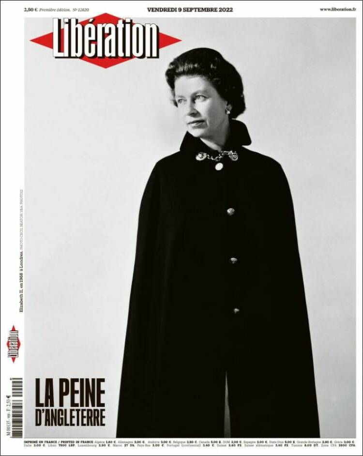 Portada de Libération (Francia)