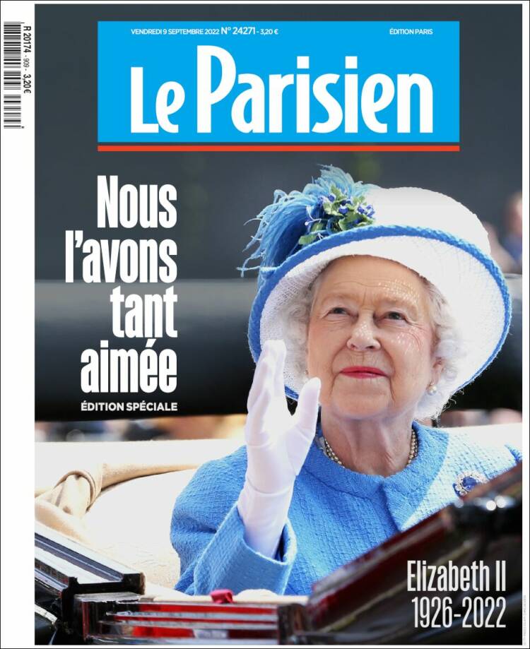 Portada de Le Parisien (Francia)