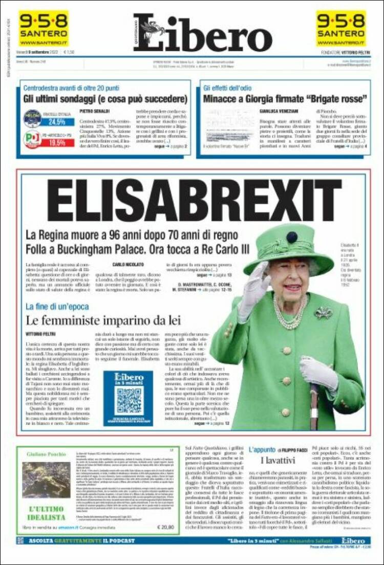 Portada de Libero (Italia)