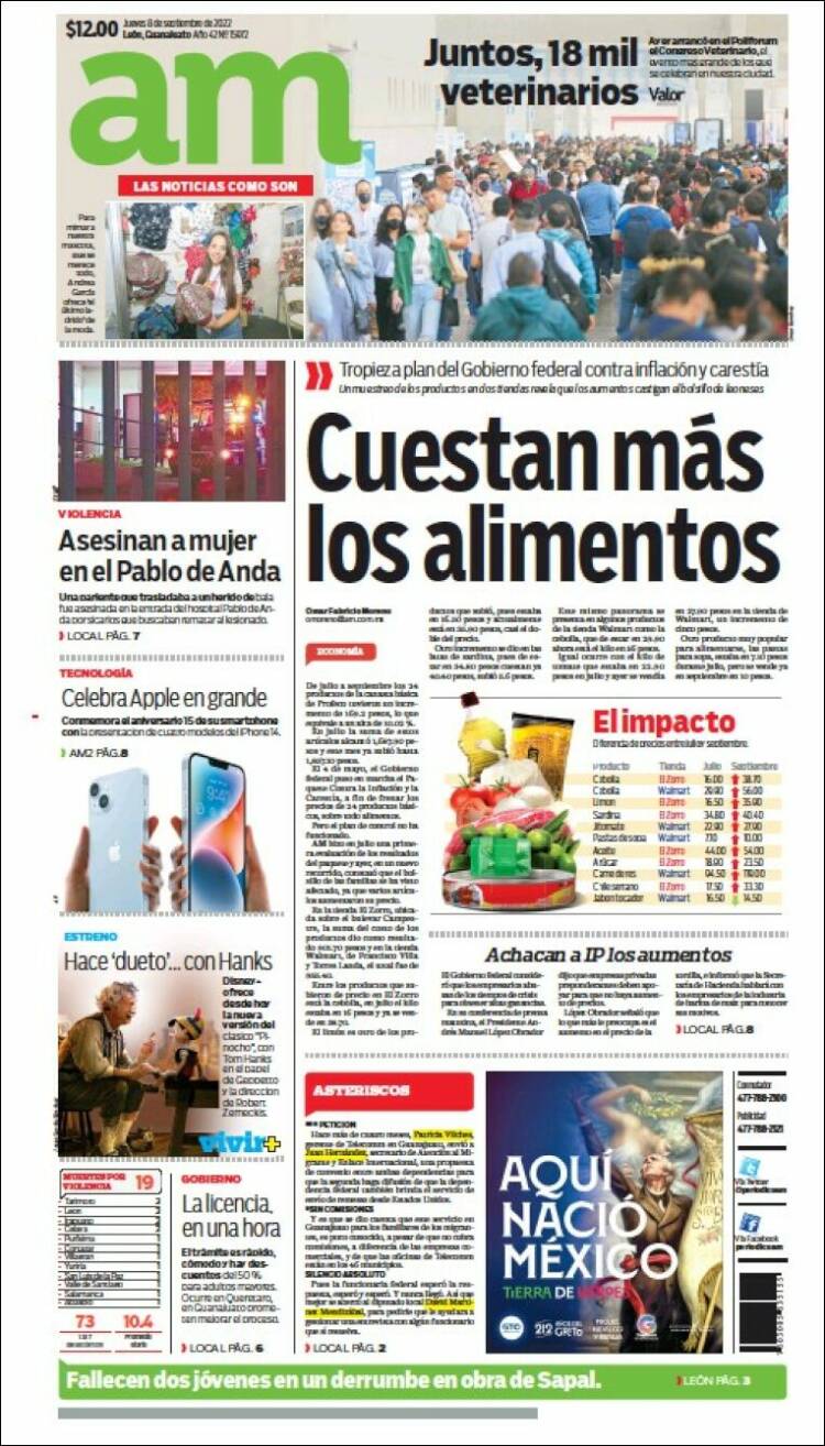 Portada de Al Día A.M. (Mexique)