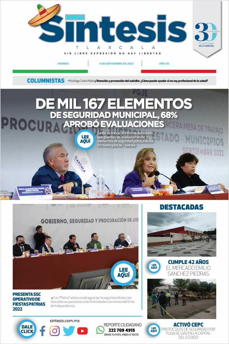 Portada de Síntesis de Tlaxcala (Mexique)