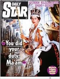 Portada de Daily Star (United Kingdom)