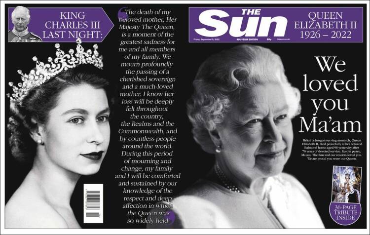 Portada de The Sun (United Kingdom)