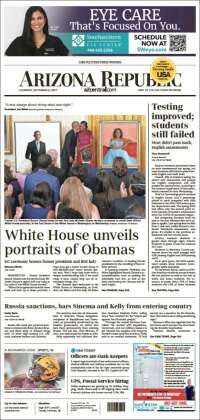 Portada de Arizona Republic News (USA)