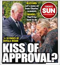 Portada de The Toronto Sun (Canadá)