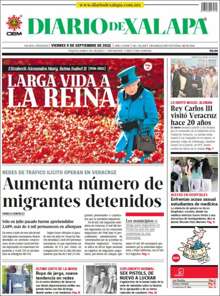 Portada de Diario de Xalapa (México)