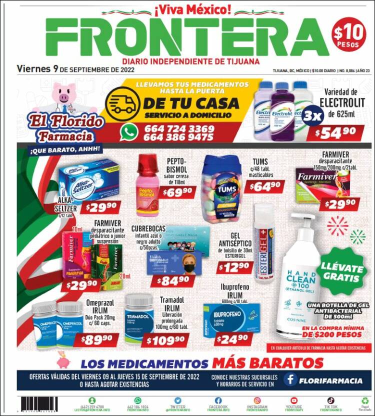 Portada de Frontera (México)