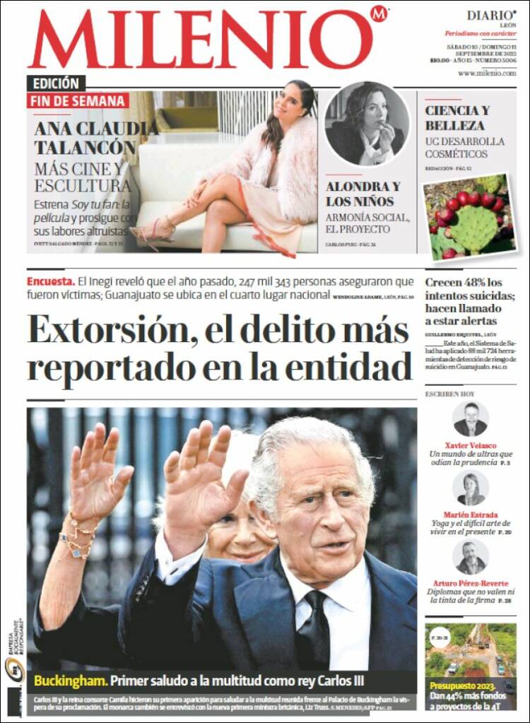 Portada de Milenio de León (México)