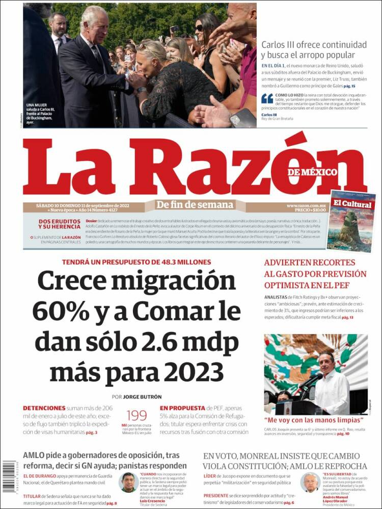 Portada de La Razón (México)