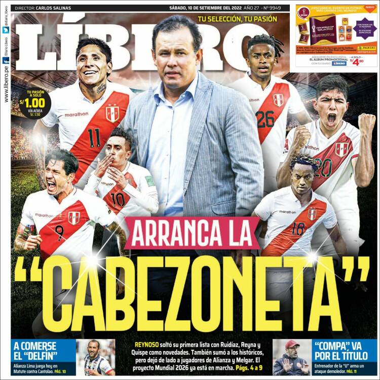 Portada de Líbero (Per&uacute;)