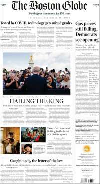 Portada de Boston Globe (USA)