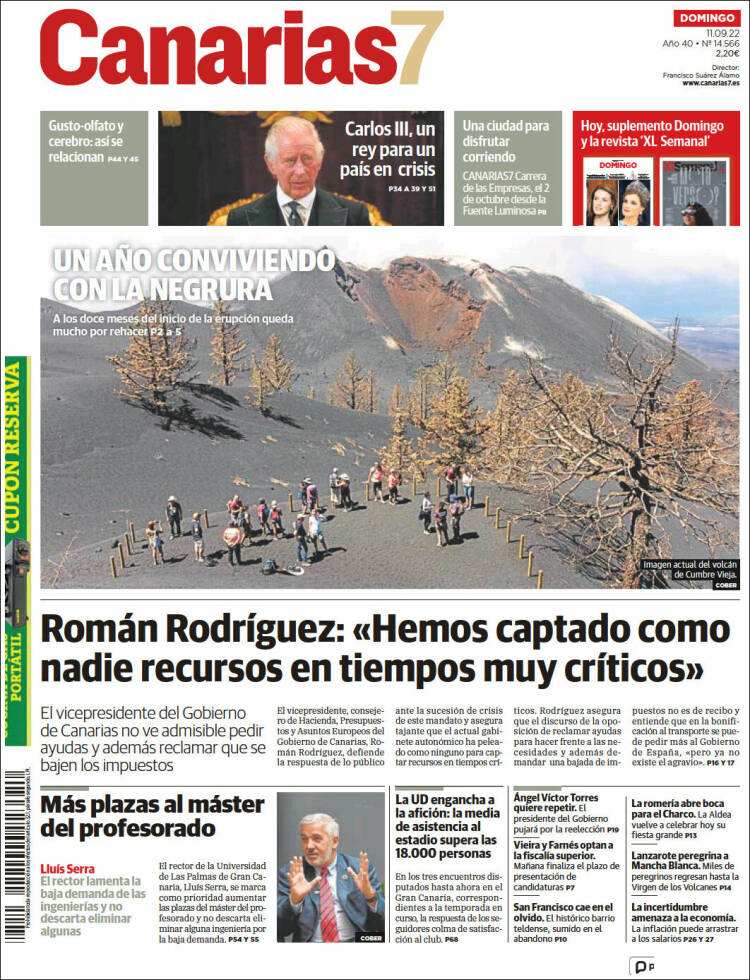 Portada de Canarias 7 (Espagne)