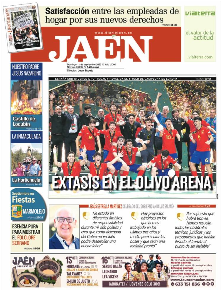 Portada de Diario Jaén (Espagne)