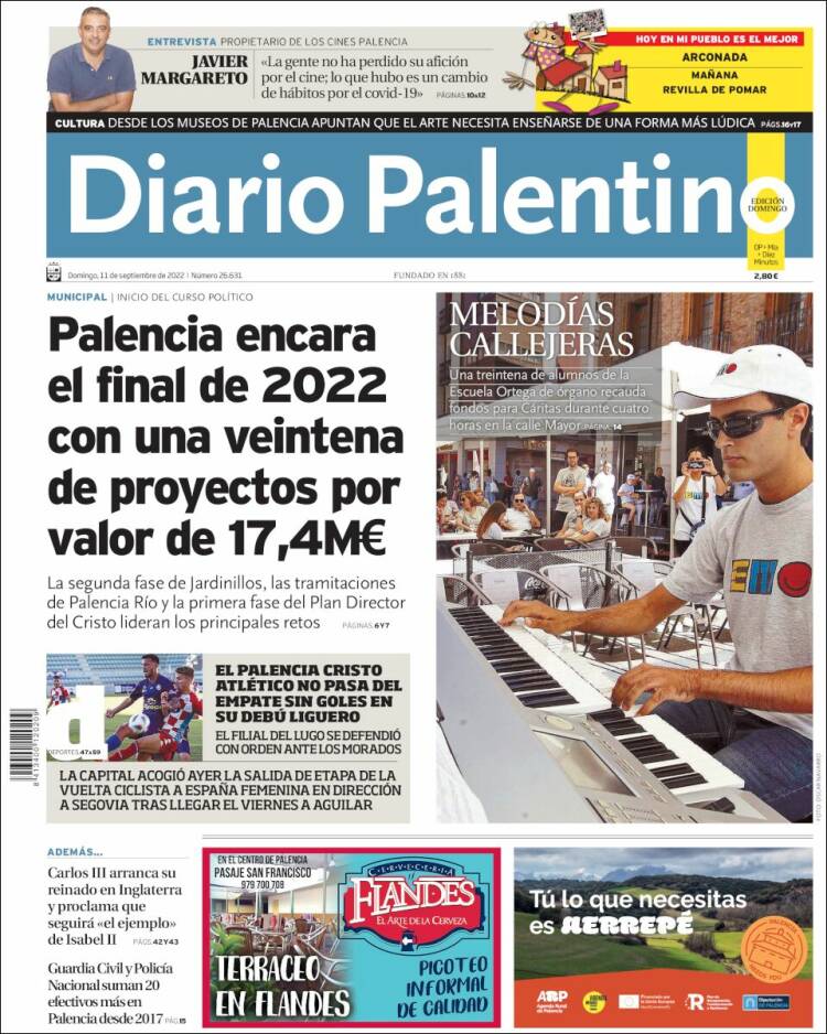 Portada de Diario Palentino (Espagne)