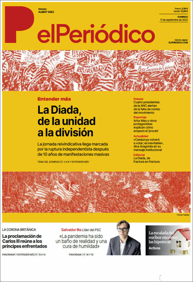 Portada de El Periódico (Espagne)