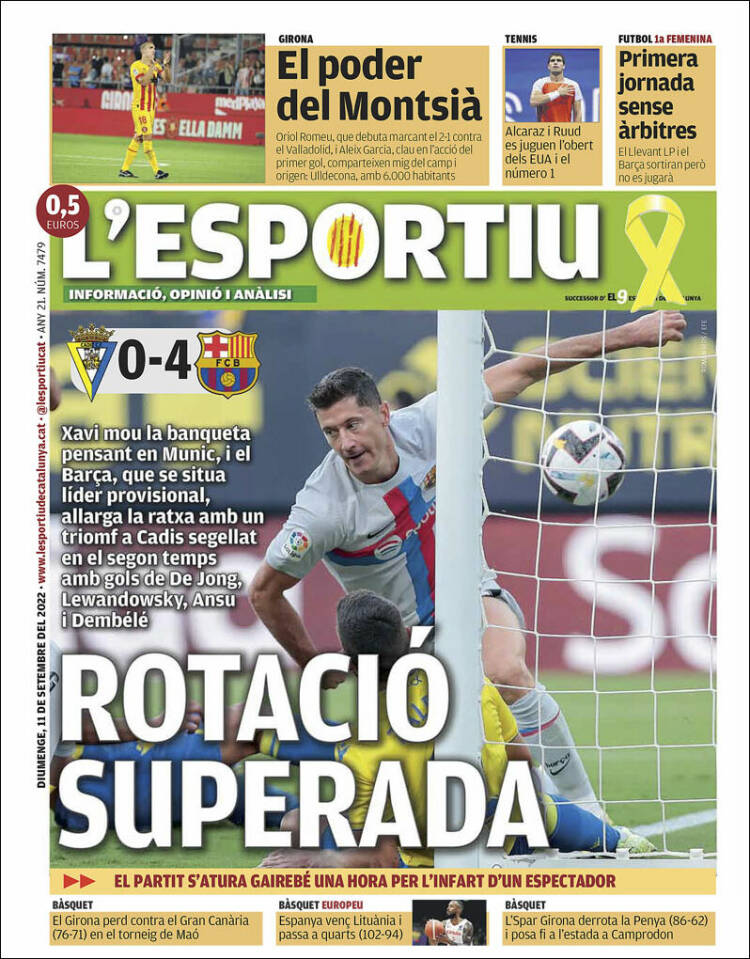 Portada de L'Esportiu : Girona (Espagne)