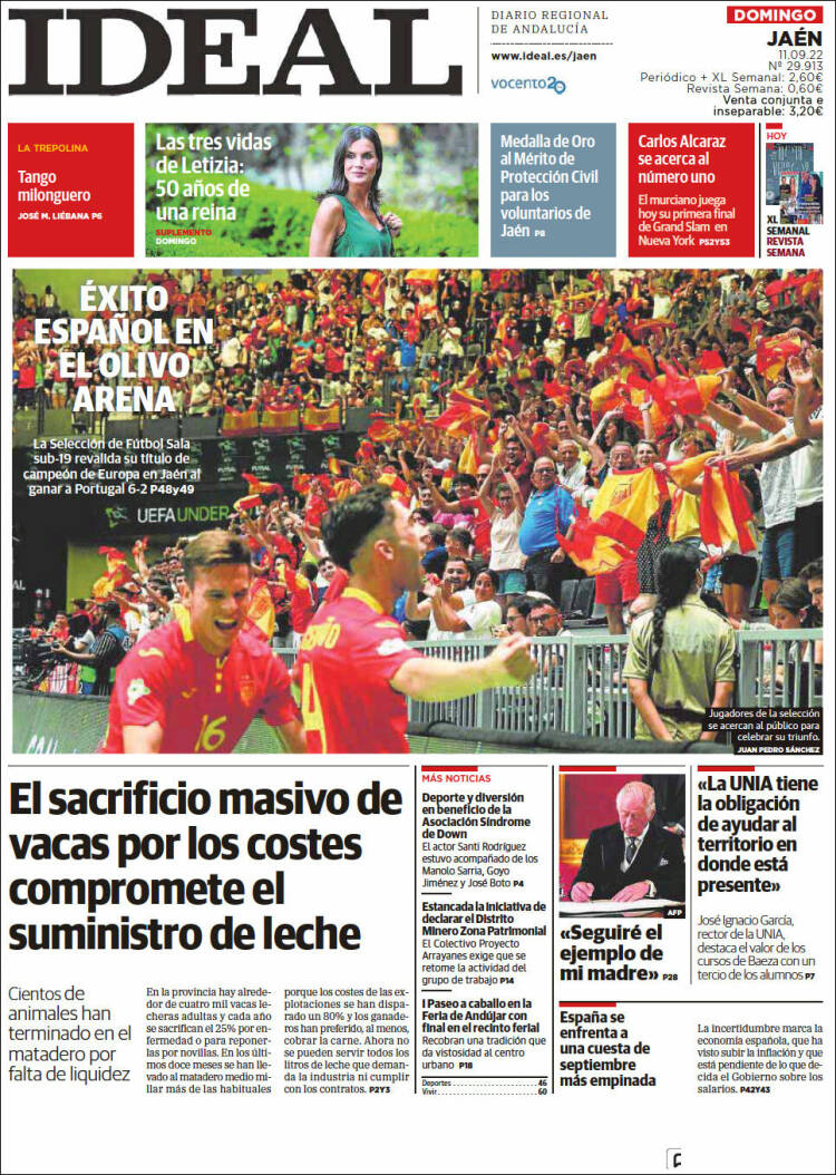 Portada de El Ideal de Jaén (Espagne)
