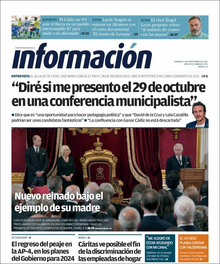 Portada de Información - Cadiz (Espagne)