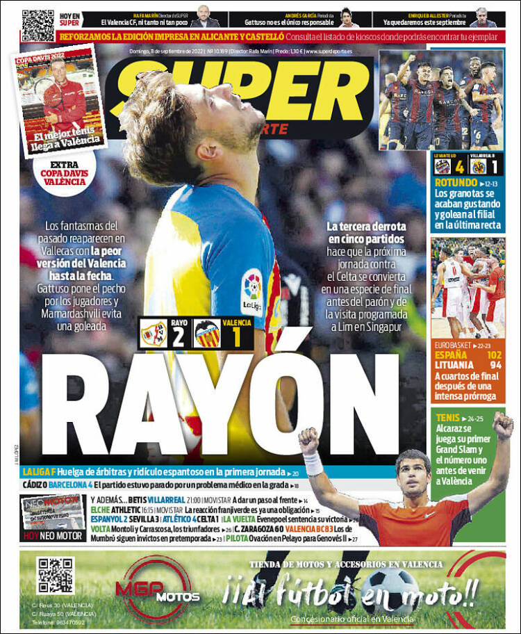 Portada de Superdeporte (Espagne)