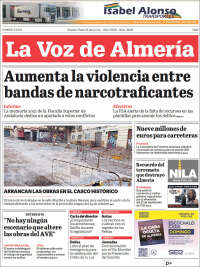 Portada de La Voz de Almería (Espagne)