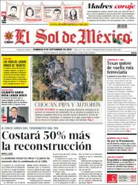 Portada de El Sol de México (México)