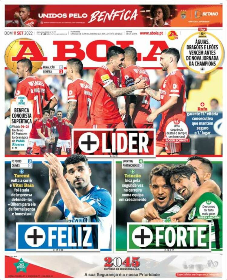 Portada de A Bola (Portugal)