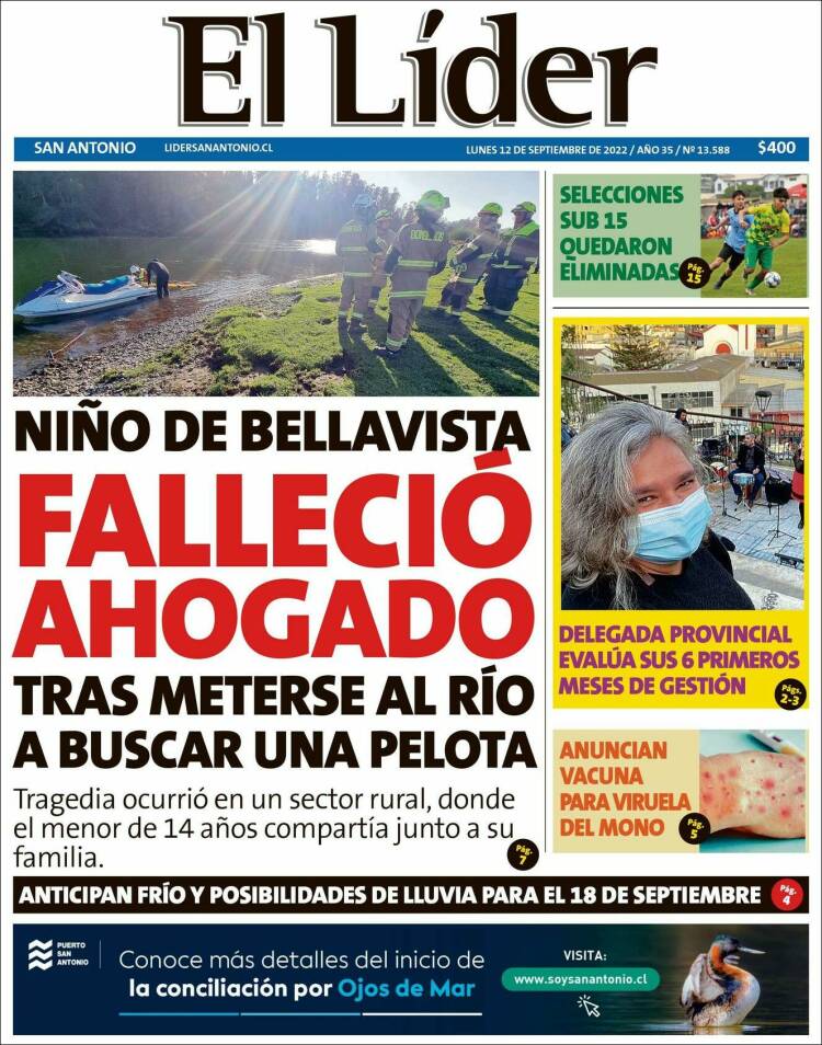 Portada de Lider de San Antonio (Chile)