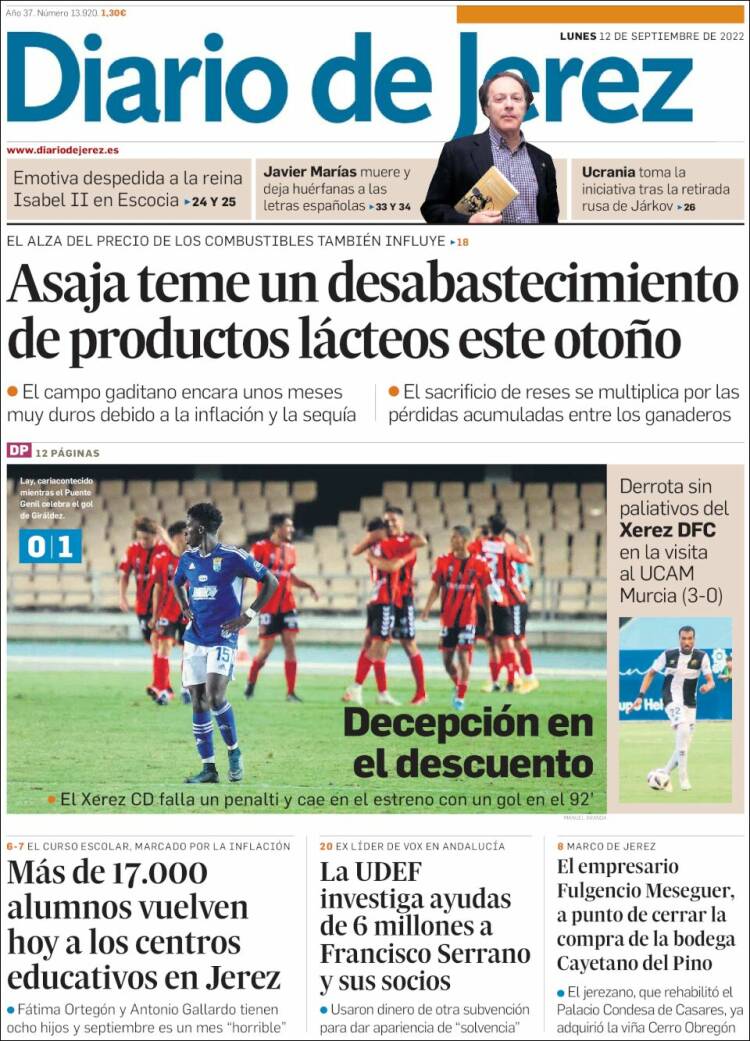 Portada de Diario de Jerez (Spain)