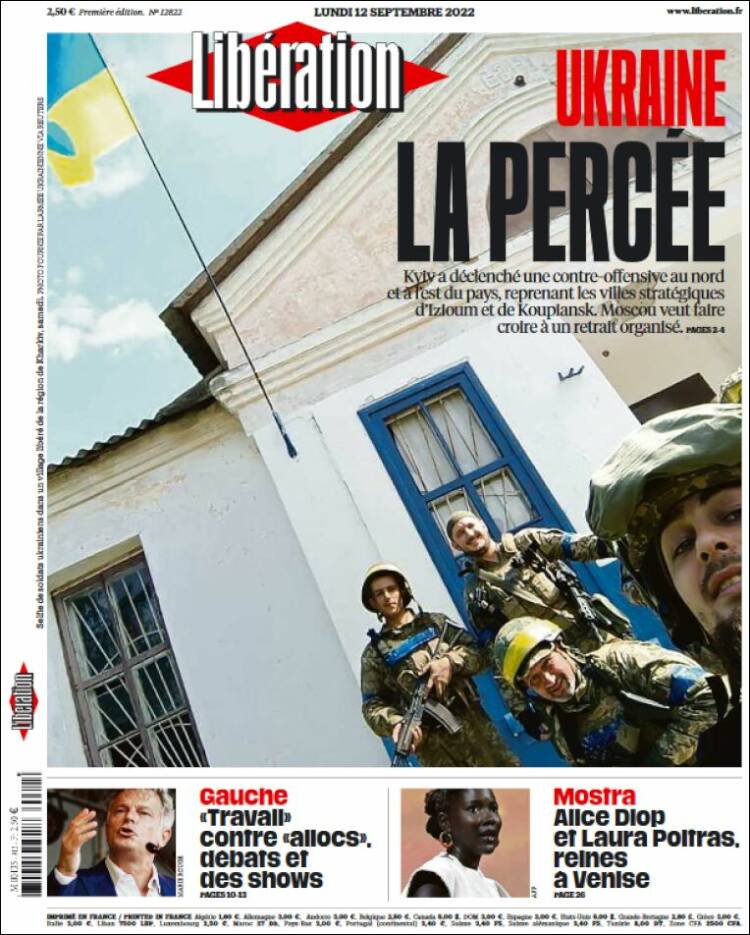 Portada de Libération (France)