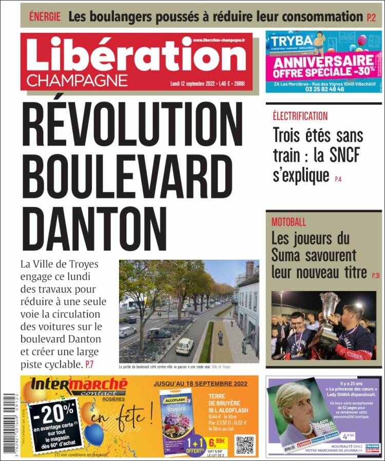 Portada de Libération Champagne (France)
