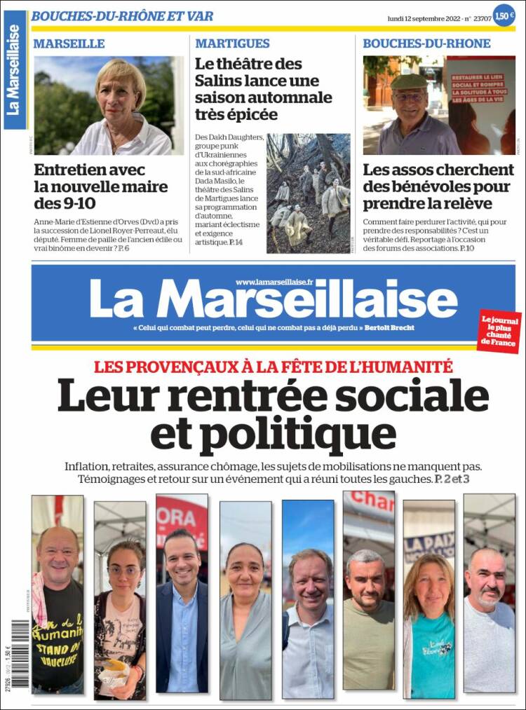 Portada de La Marseillaise (France)