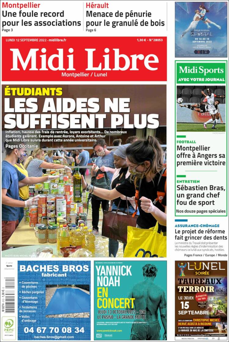 Portada de Midi Libre (France)