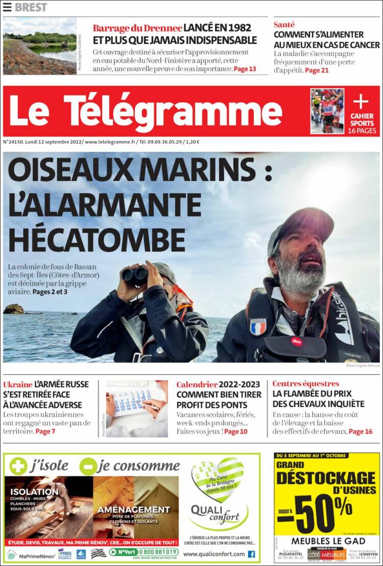 Portada de Télégramme (France)