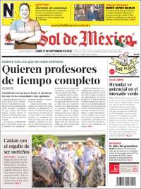 Portada de El Sol de México (México)