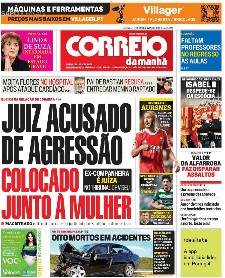 Portada de Correio da Manhã (Portugal)