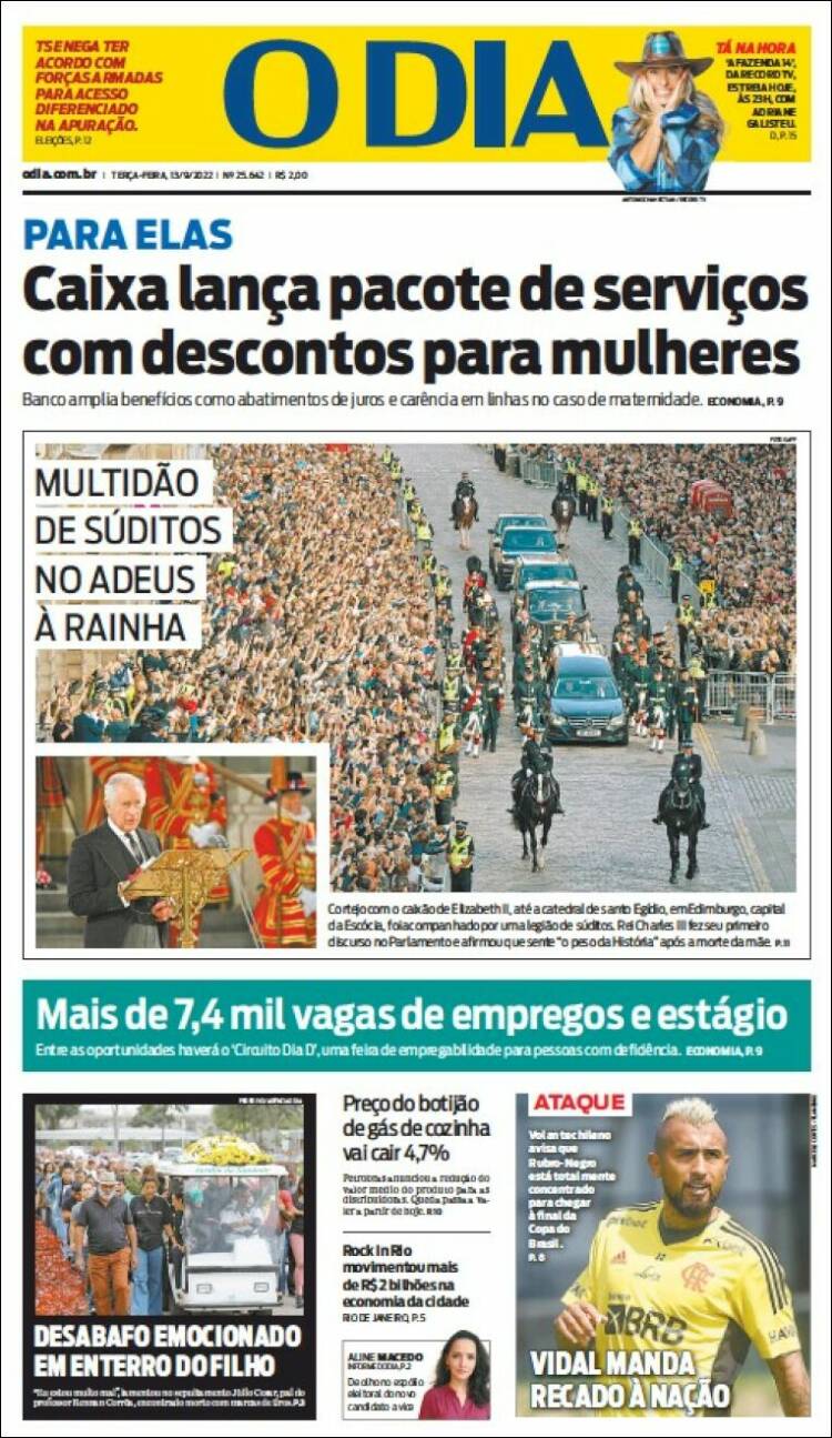 Portada de O Dia (Br&eacute;sil)