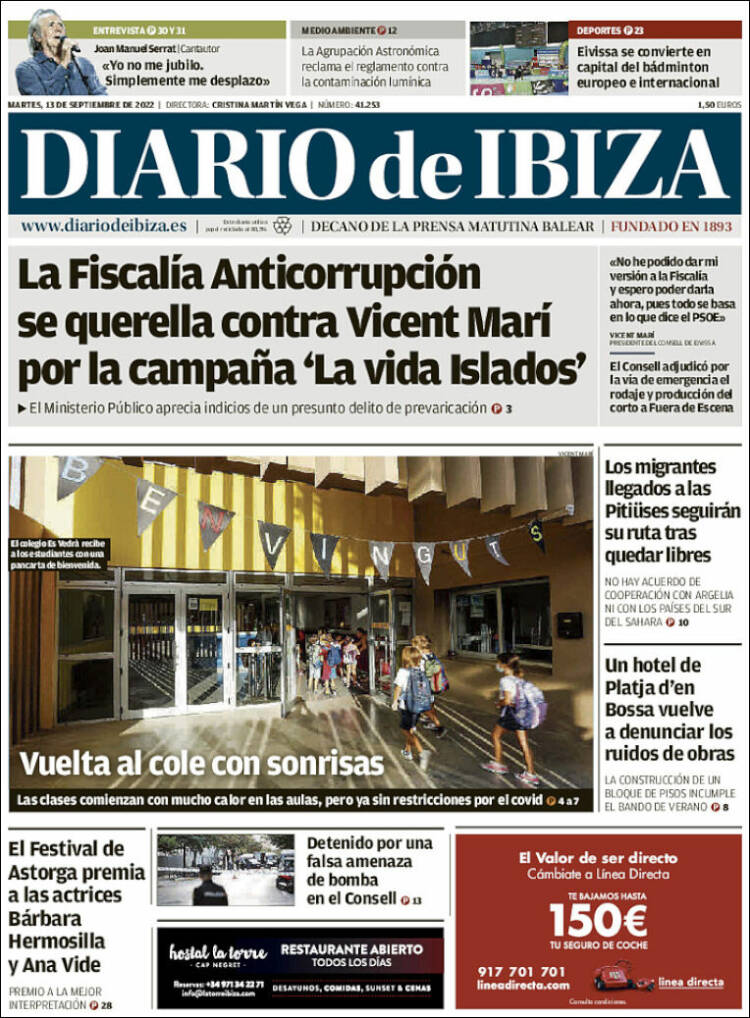 Portada de Diario de Ibiza (España)