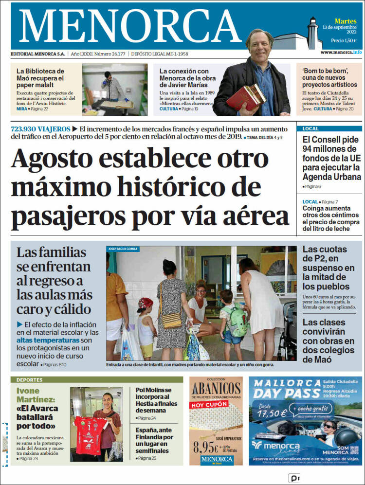 Portada de Menorca - Diario Insular (España)