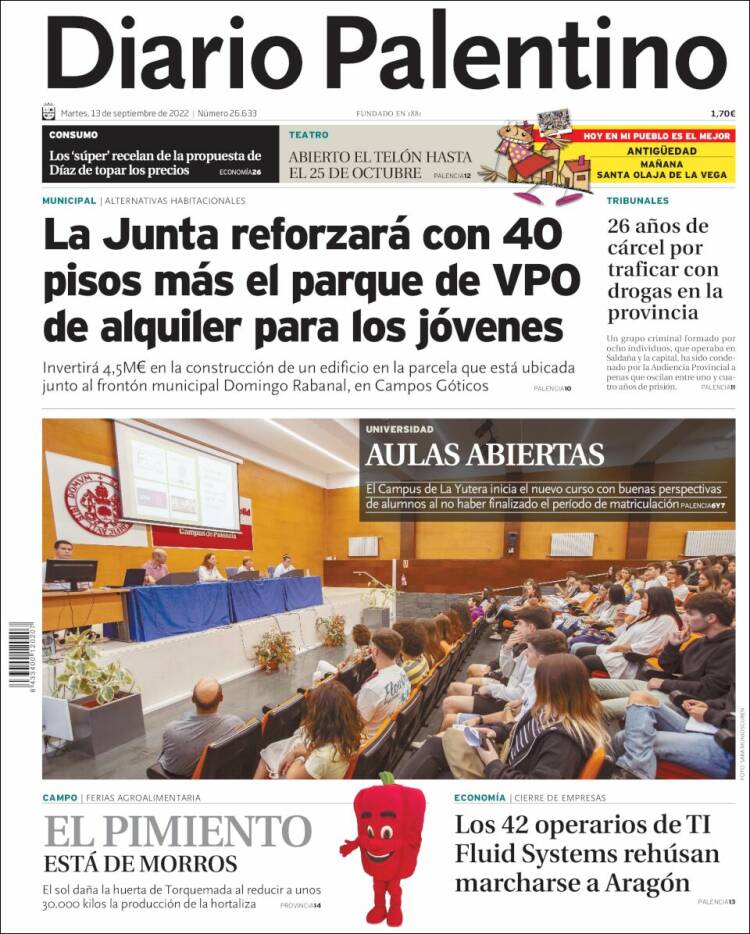 Portada de Diario Palentino (España)