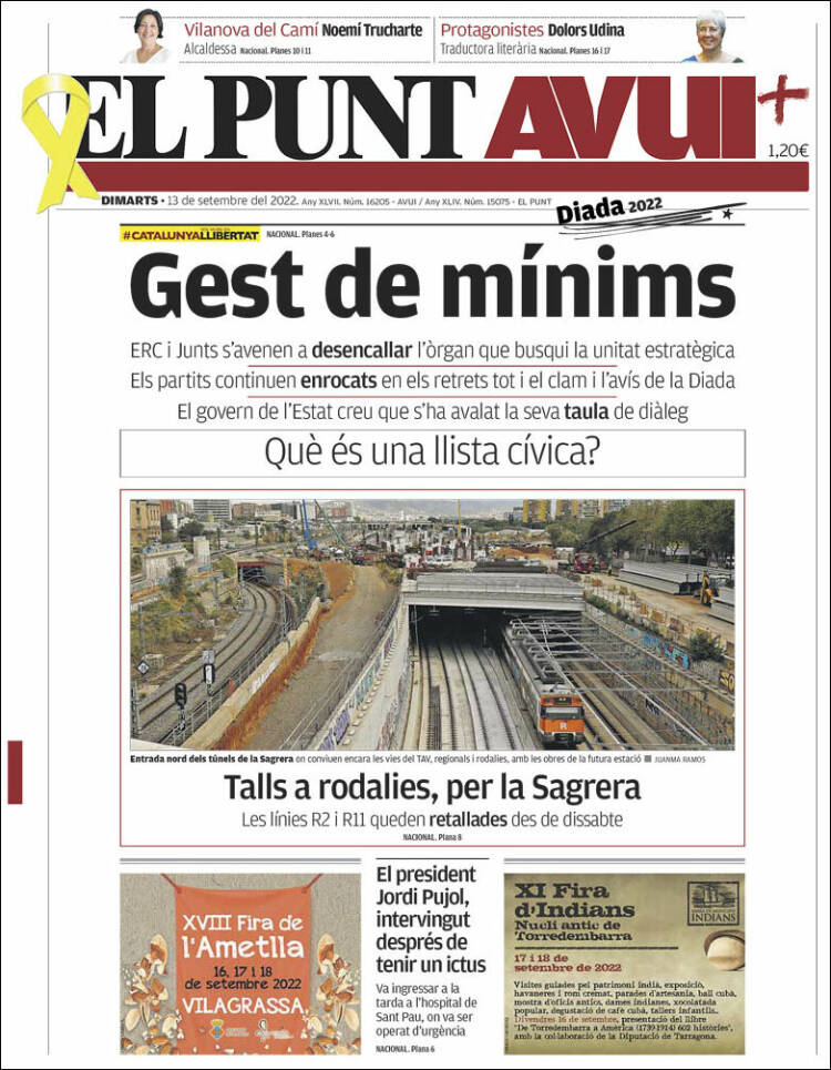 Portada de El Punt Avui (España)