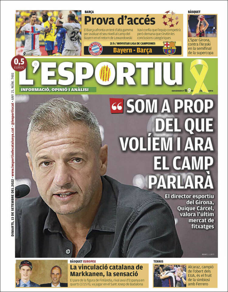 Portada de L'Esportiu : Girona (España)