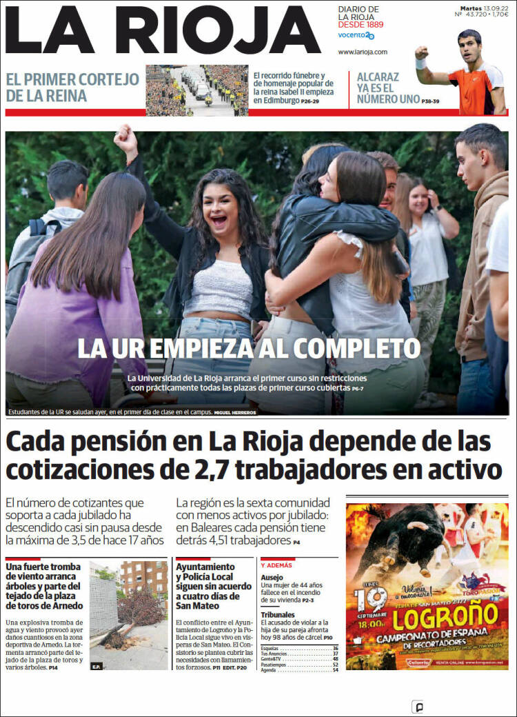 Portada de La Rioja (España)