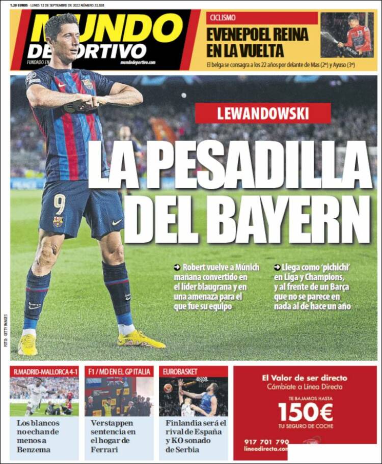 Portada de El Mundo Deportivo (España)