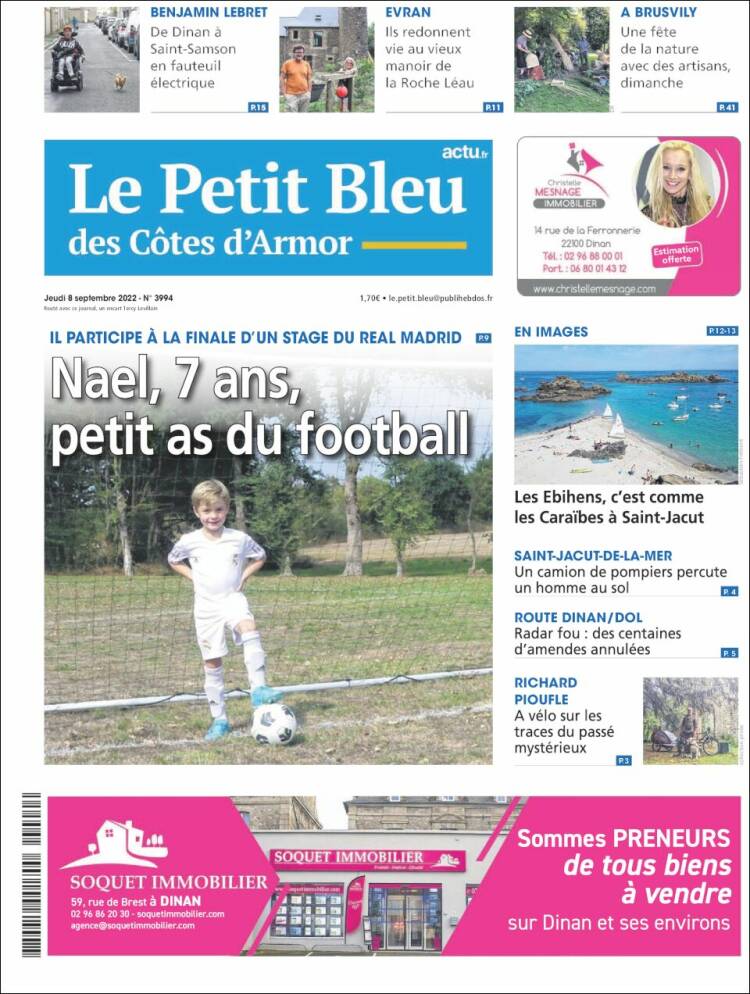 Portada de Le Petit Bleu (France)
