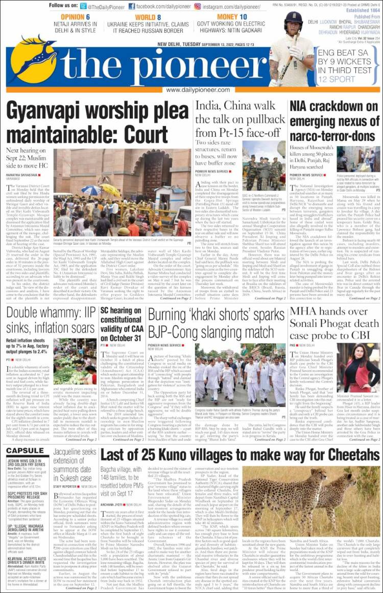 Portada de The Pioneer (Inde)